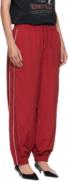 WILLY CHAVARRIA Red Bad Boy Track Pants