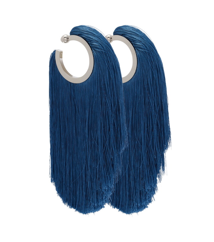 Photo: Alaïa Fringed hoop earrings