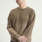 Karma8a Men's Washed Crewneck Sweatshirt in Brown