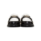 Toga Virilis Black and White Hard Leather Loafers