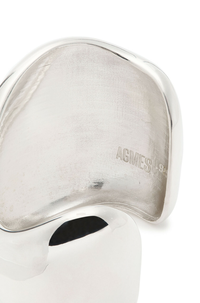 Agmes Giselle Sterling Silver Cuff - One Size