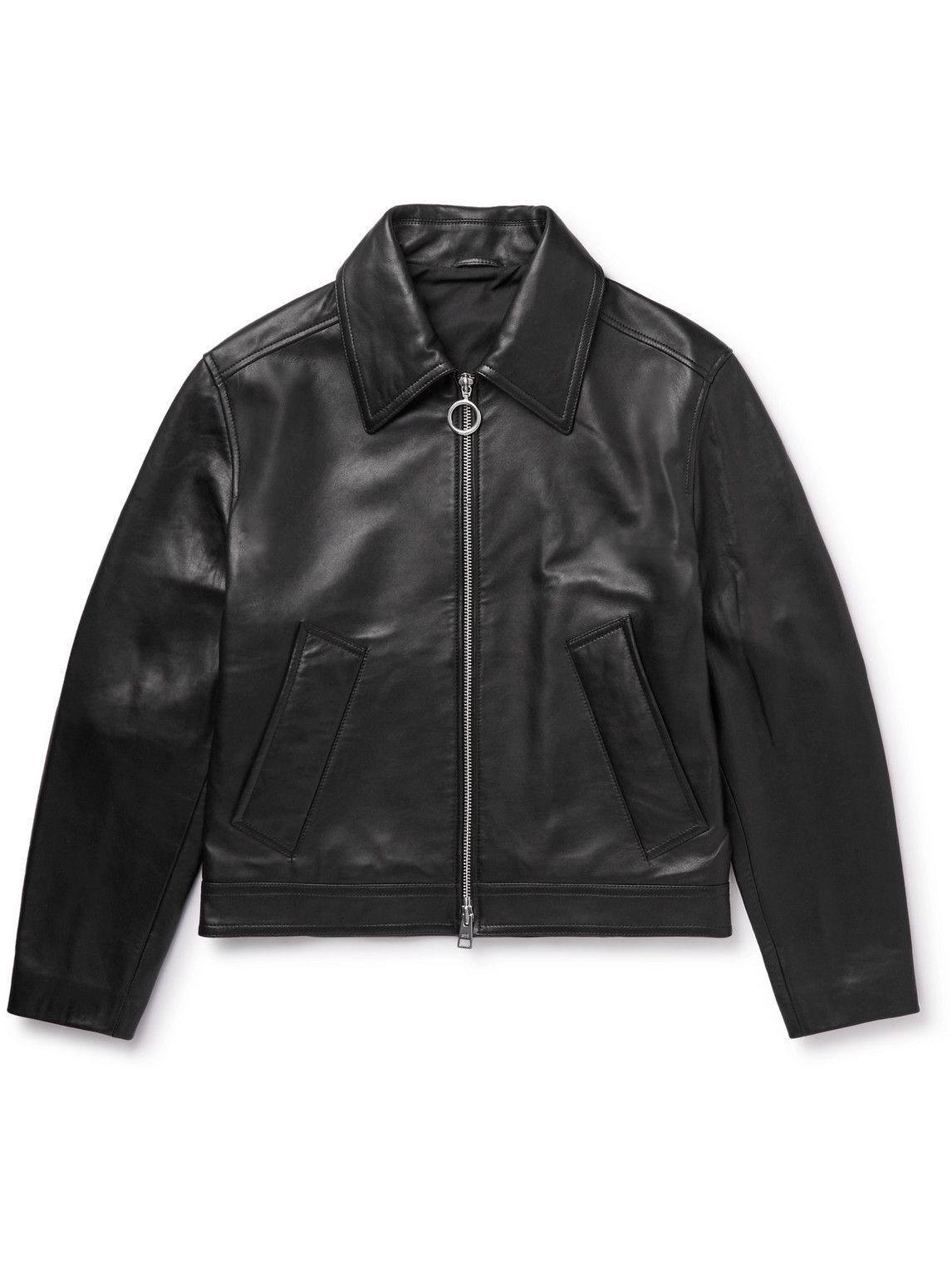 Photo: AMI PARIS - Leather Jacket - Black