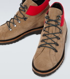 Kiton Lace-up suede ankle boots