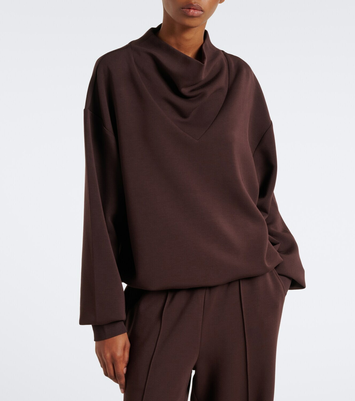 Varley Betsy draped jersey sweatshirt