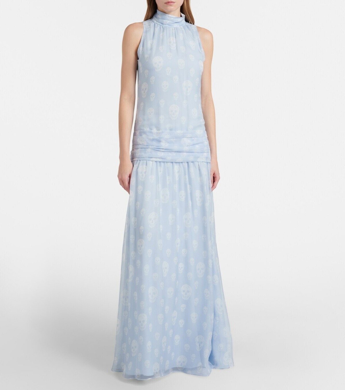 McQueen Polka-dot silk gown