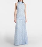 McQueen Polka-dot silk gown
