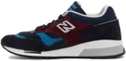 New Balance Navy & Burgundy Made In UK 1500 Sneakers