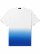Theory - Dip-Dyed Cotton-Jersey T-Shirt - Blue
