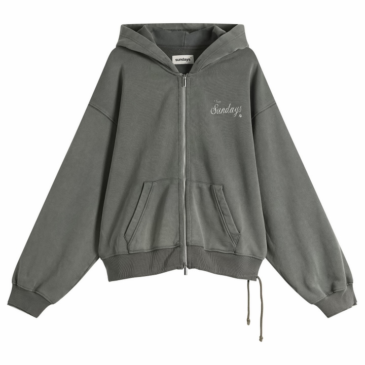 Photo: Sundays Men's Zip Hoodie in Green