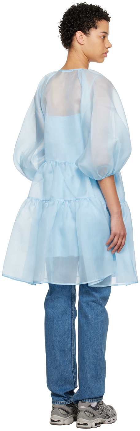 Cecilie Bahnsen Blue Mirabelle Midi Dress