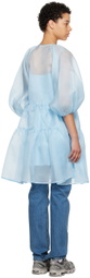 Cecilie Bahnsen Blue Mirabelle Midi Dress