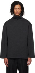 LEMAIRE Gray Mock Neck Sweatshirt