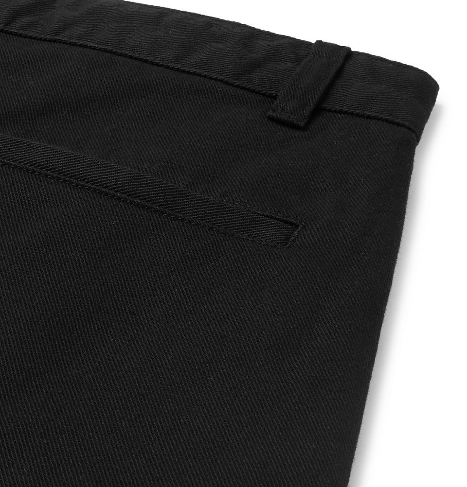 AMI - Wide-Leg Denim Shorts - Men - Black