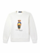 Polo Ralph Lauren - Logo-Print Cotton-Blend Jersey Sweatshirt - Neutrals
