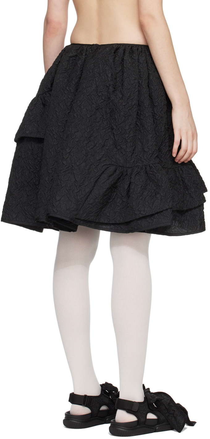 スカート cecilie bahnsen VANILLA SKIRT UK8 Cecilie Bahnsen Black Vanilla Miniskirt Cecilie Bahnsen