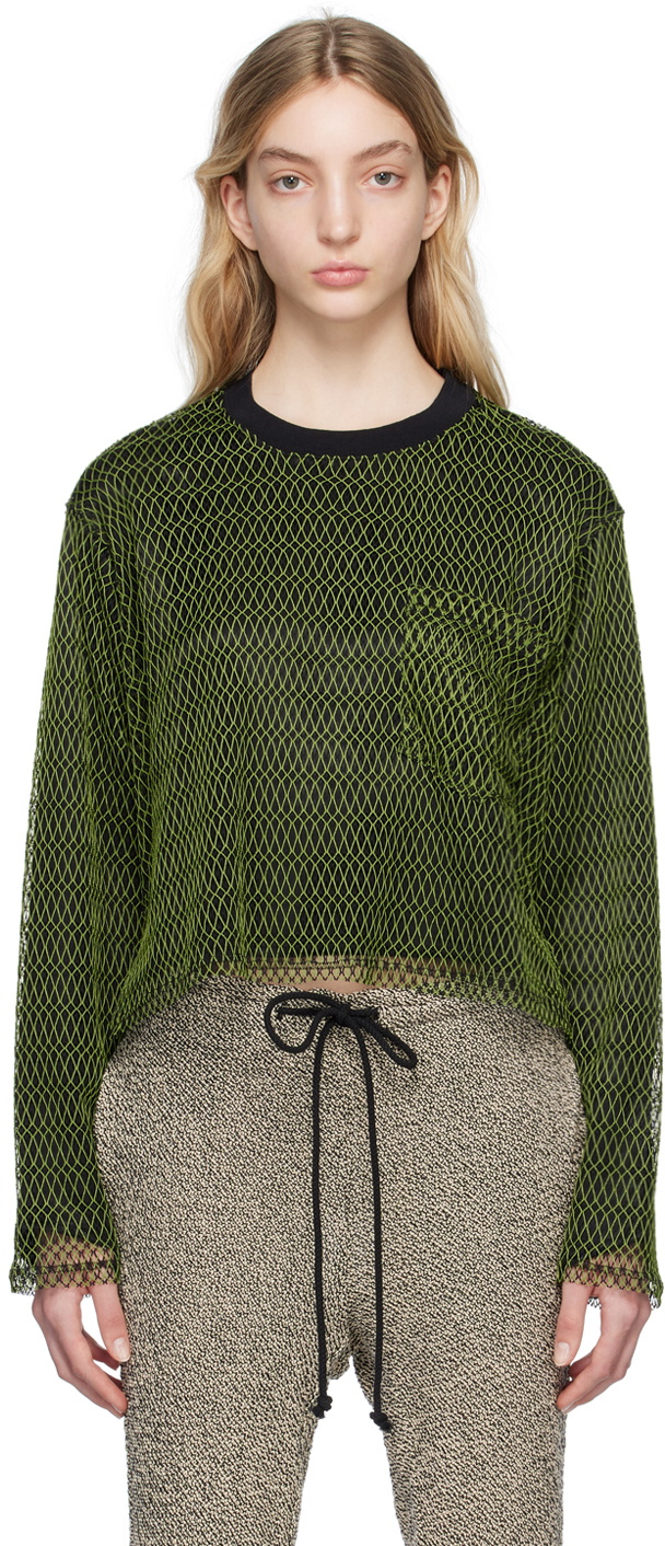 Song for the Mute Green & Black Layered Long Sleeve T-Shirt