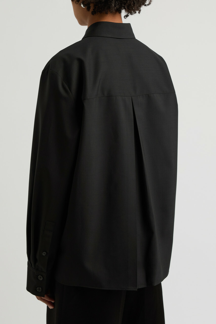 Khaite Yatty Wool Shirt Black