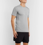 Reigning Champ - Performance Mesh-Panelled Mélange Jersey T-Shirt - Gray