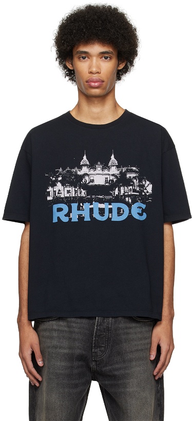 Photo: Rhude Black Casino T-Shirt