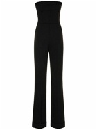 MOSCHINO - Stretch Crepe Strapless Corset Jumpsuit