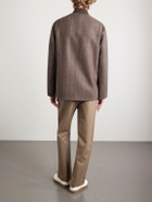 Loro Piana - Chilton Herringbone Virgin Wool and Cashmere-Blend Jacket - Brown