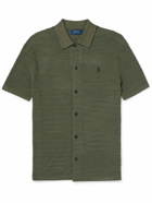 Polo Ralph Lauren - Slim-Fit Logo-Embroidered Cotton and Linen-Blend Shirt - Green