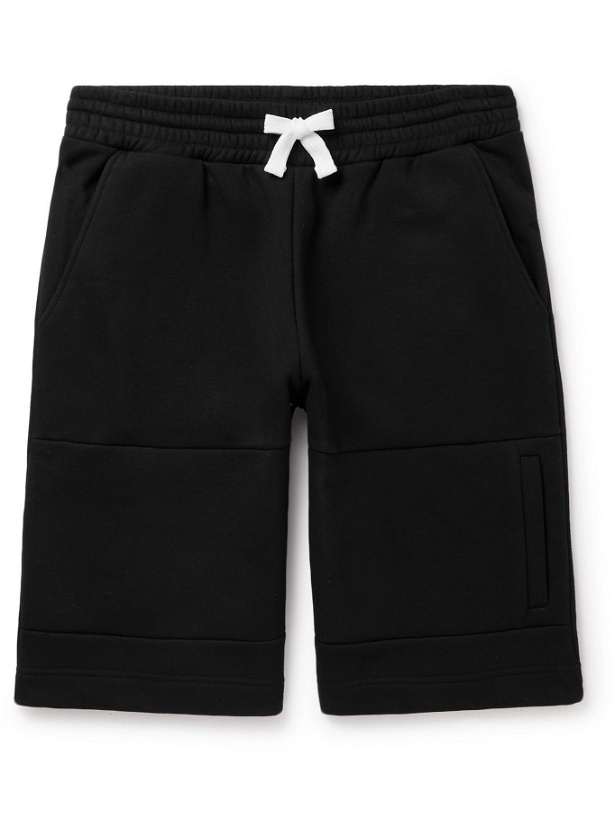 Photo: ERMENEGILDO ZEGNA - Wide-Leg Cotton-Blend Jersey Shorts - Black