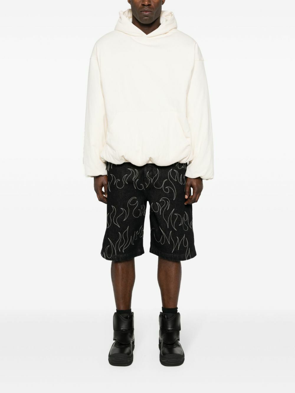 AIREI - Big Fit Denim Shorts Woven