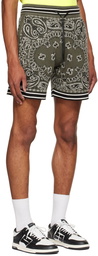 AMIRI Green Bandana Shorts