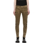 Undercover Beige Corduroy Zip Skinny Jeans