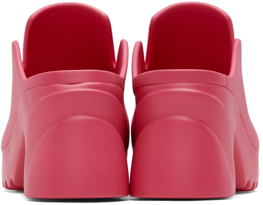 Bottega Veneta Pink Rubber Flash Clogs Bottega Veneta