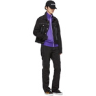 Palm Angels Purple and White Classic Track Jacket