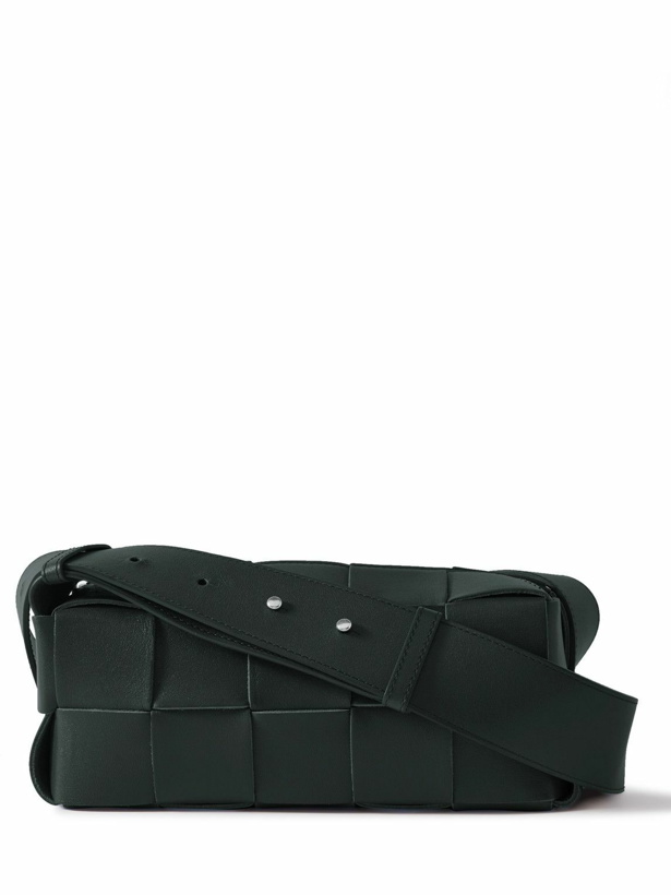 Photo: Bottega Veneta - Brick Cassette Small Intrecciato Leather Messenger Bag