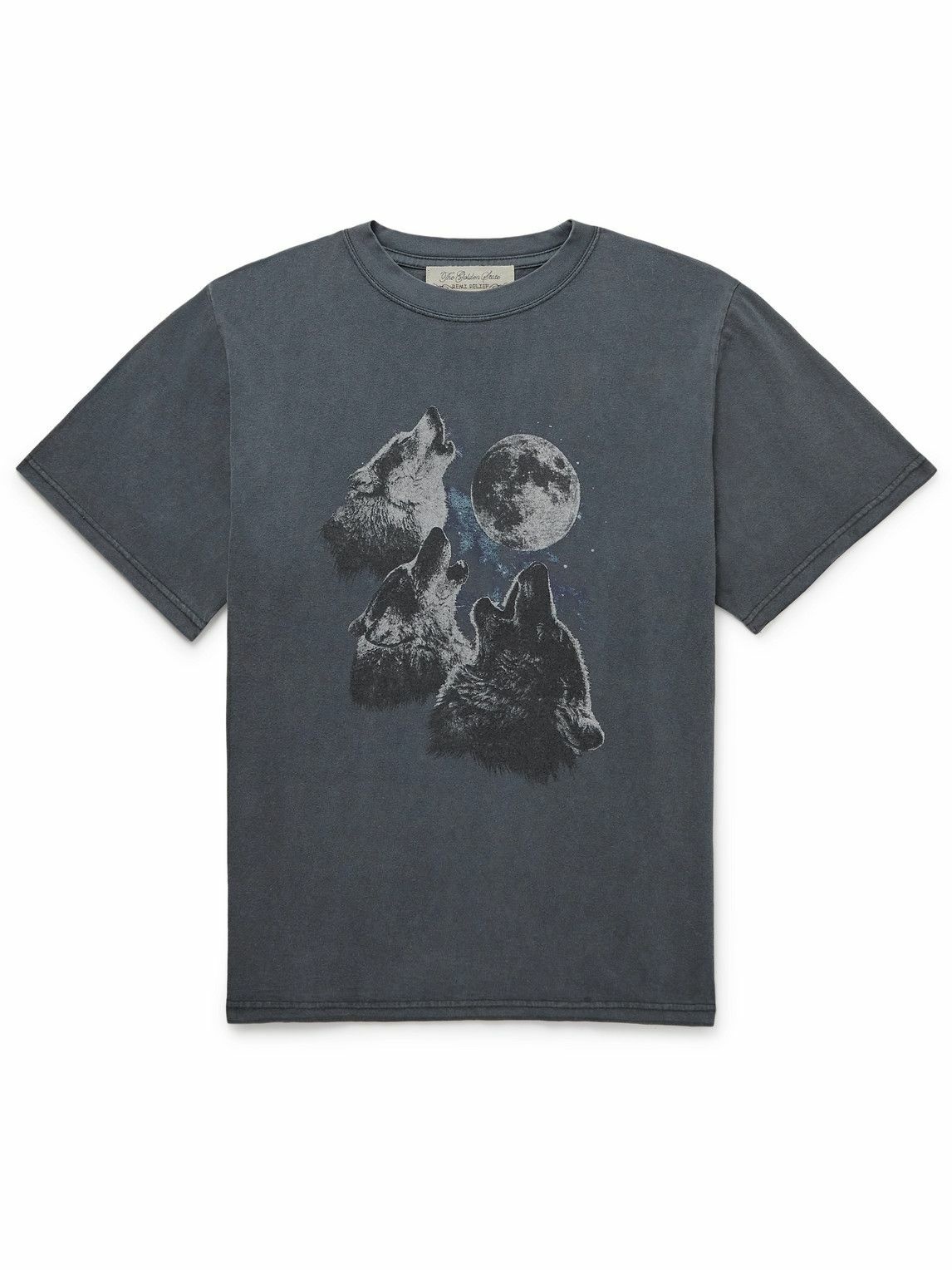 Remi Relief - Printed Cotton-Jersey T-Shirt - Gray Remi Relief