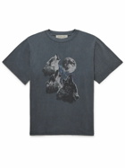 Remi Relief - Printed Cotton-Jersey T-Shirt - Gray