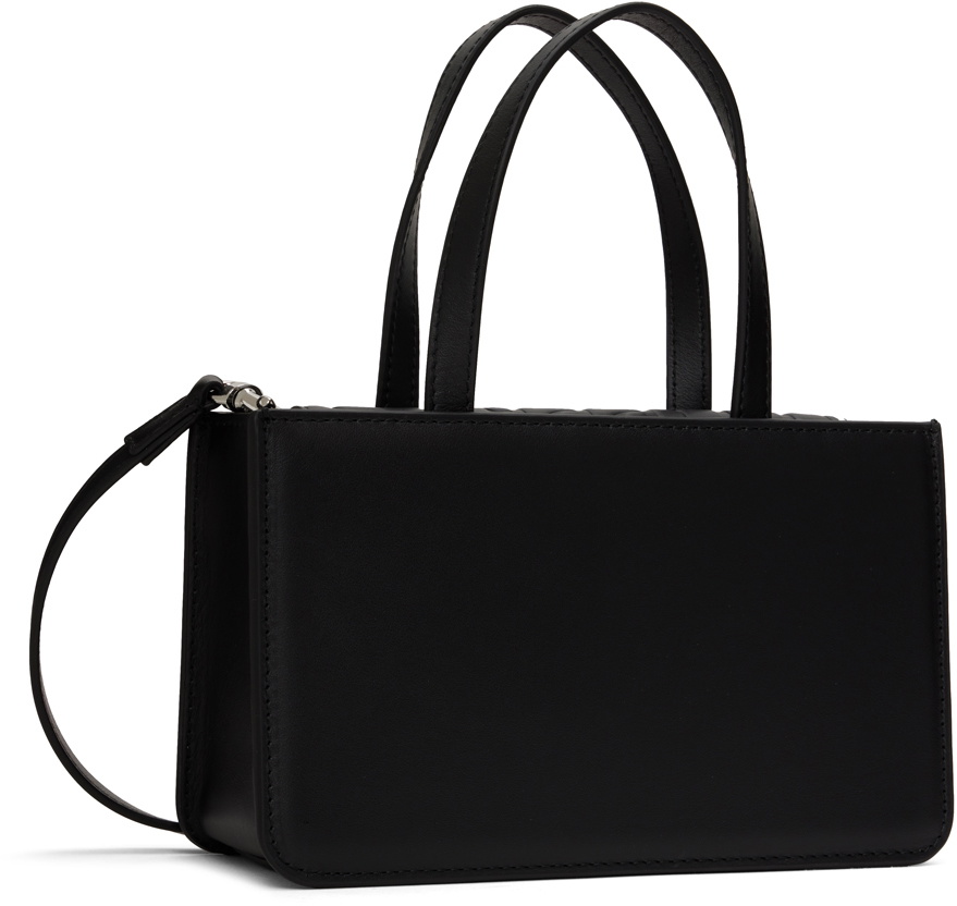 Puppets and Puppets Black Small Rose Bag