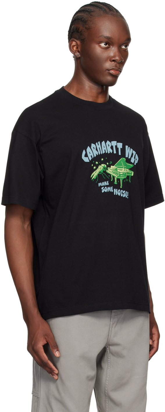 【関税込み】Carhartt Work In Progress ブラック Noisy Tシャツ Carhartt Work In Progress Black Noisy T-Shirt Carhartt WIP