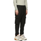 Juun.J Black Wool Cargo Pants