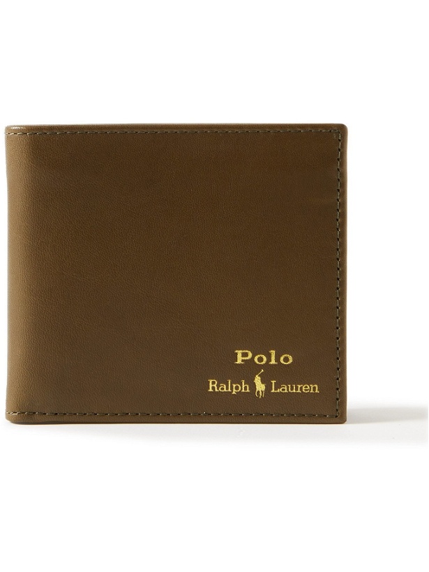 Photo: POLO RALPH LAUREN - Logo-Print Leather Billfold Wallet - Green