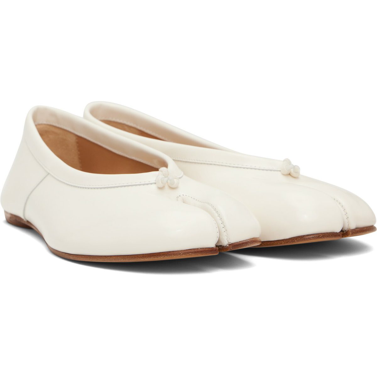 Maison Margiela White Tabi Ballerina Flats