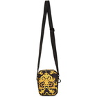 Versace Jeans Couture Black Outline Logo Barocco Bag