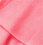 The Elder Statesman - Cashmere and Silk-Blend T-Shirt - Bright pink