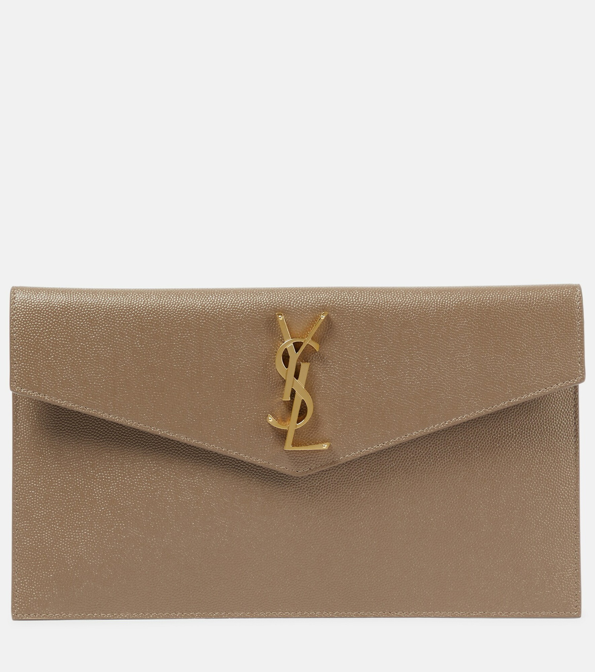 Saint Laurent - Uptown leather clutch Saint Laurent