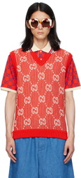 Gucci Red GG Vest