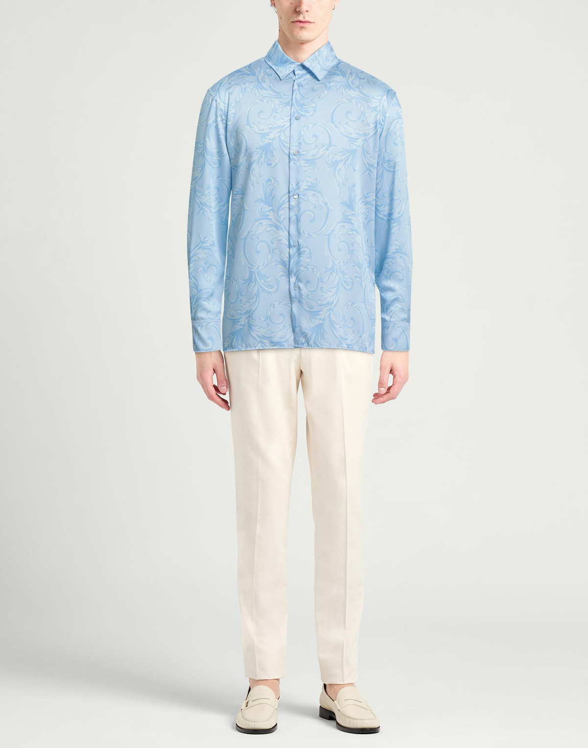 Versace Mens Shirt in Sky blue