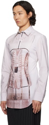 Jean Paul Gaultier Pink 'The Trompe-L'Œil Corset' Shirt