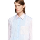 Burberry Pink and Blue Striped Chesterfield Shirt