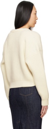 Dolce & Gabbana Off-White Crewneck Sweater