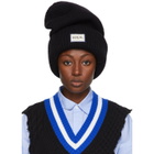 ADER error Black Basic Long Beanie