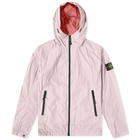 Stone Island Men's Crinkle Reps Hooded Jacket in Pink